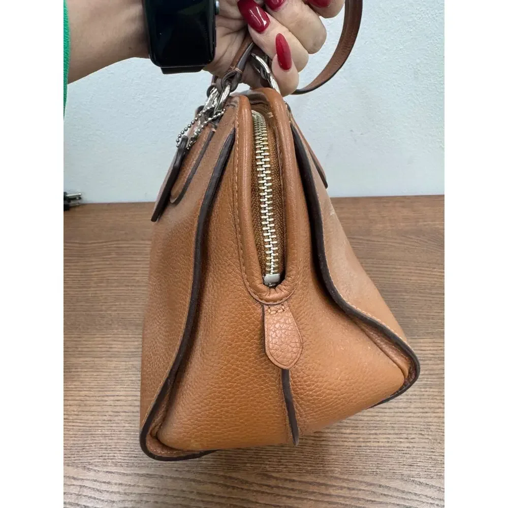 COACH Purse light Pebbled Leather Nolita 35650 Satchel (pu2000thrifty
